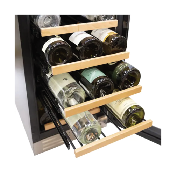 Avanti 15in DESIGNER Series Wine Cooler open door available at ESSCO