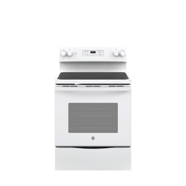 Shop GE 30in White Electric Range with 4 elements open available at ESSCO Barbados